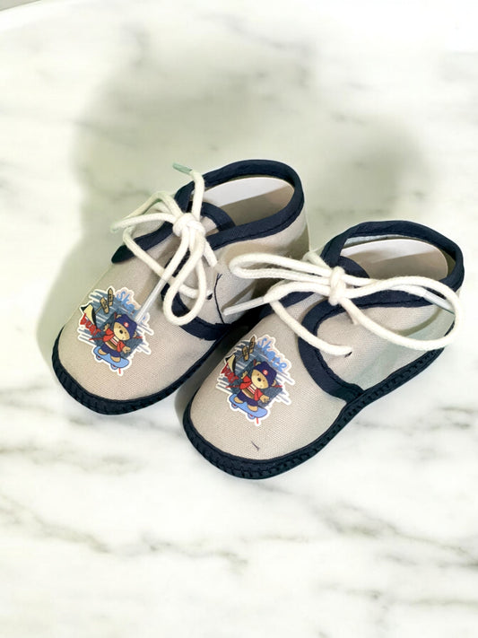 Baby Booties Skate Boat Solid Navy Blue – Sunshine | Soft, Stylish & Perfect for Tiny Feet