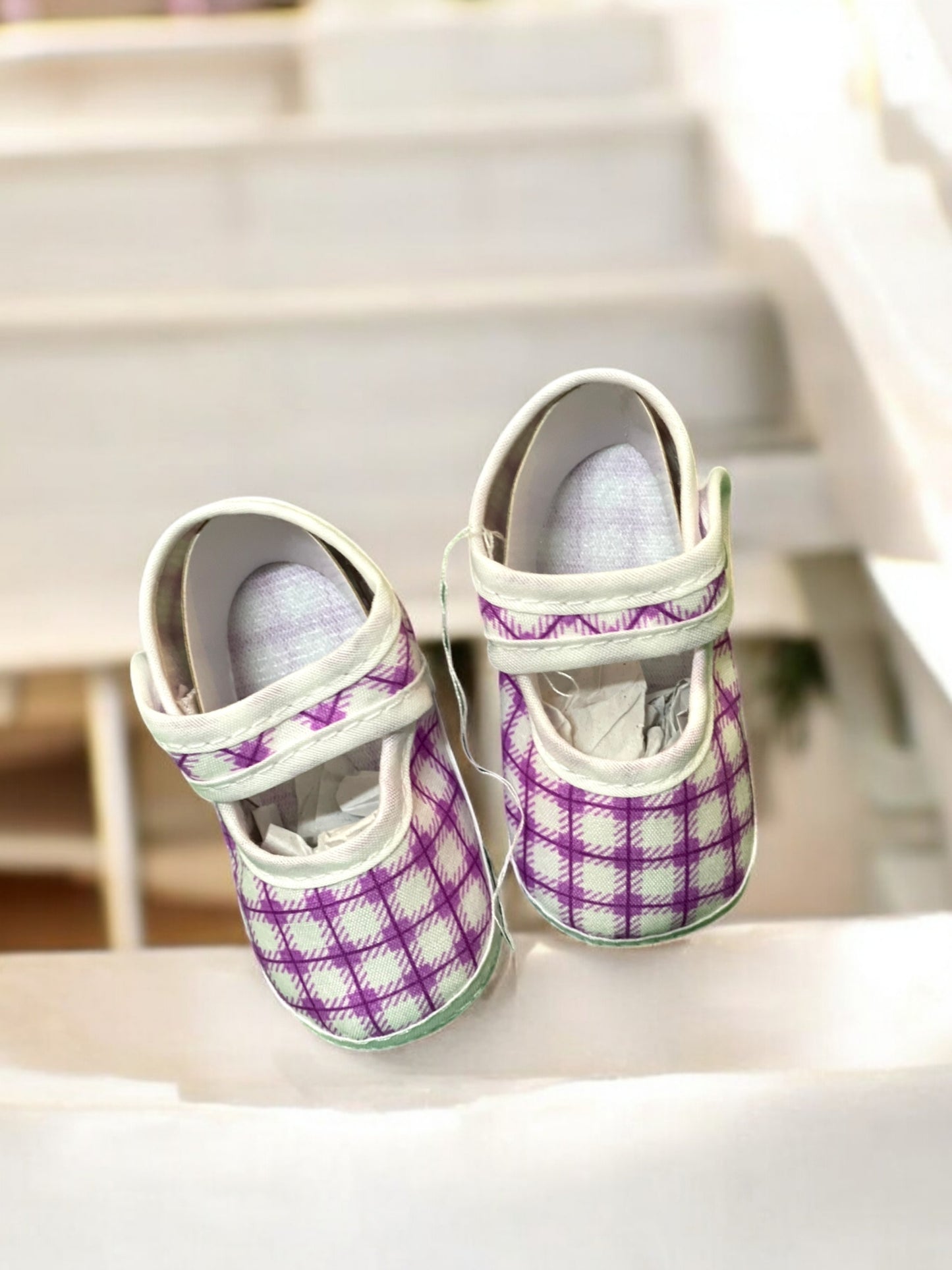 Newborn Baby Purple Criss Cross – Stylish, Soft & Perfect for Your Little One